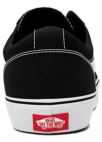 Ladies Black & White Ward Trainers by Vans | Look Again