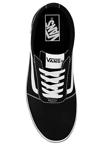 Ladies Black & White Ward Trainers by Vans | Look Again