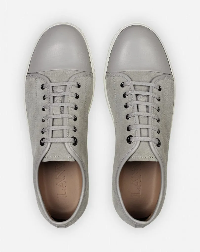 Lanvin DBB1 Grey Suede Leather Trainers