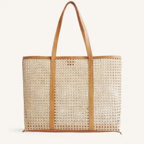 Large Margot Bag - Caramel Rattan