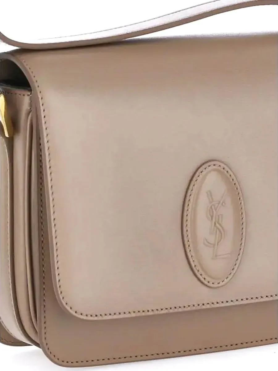 Le 61 Small Saddle Bag in Cream Smooth Leather