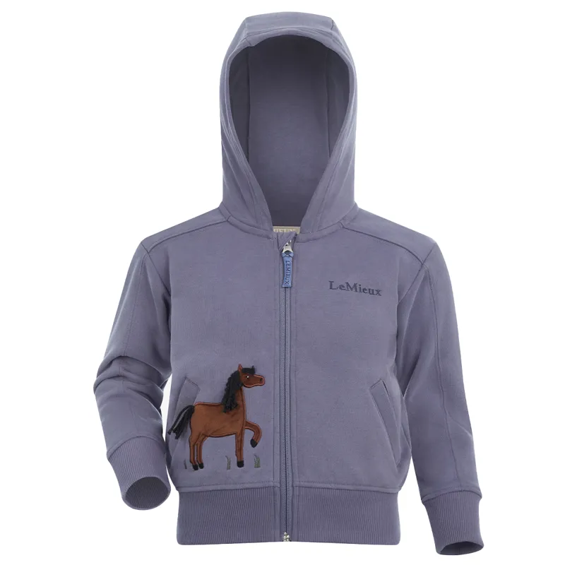 LeMieux Mini Charlie Zip Through Junior Hoodie - Jay Blue