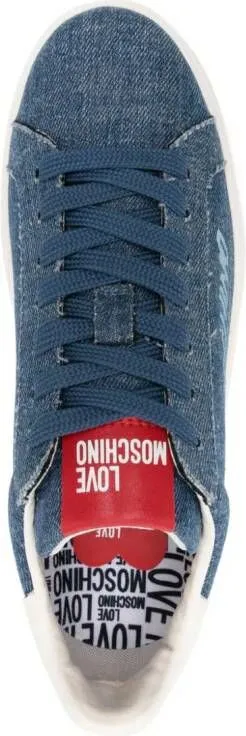 Love Moschino denim chunky sneakers Blue