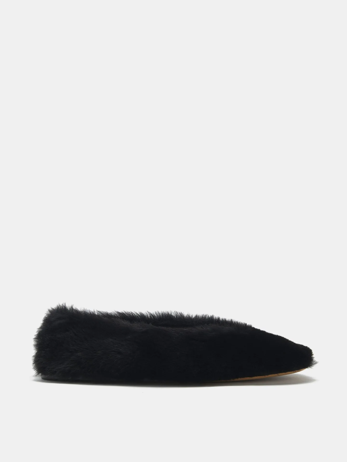 Luna Slipper / Black Shearling