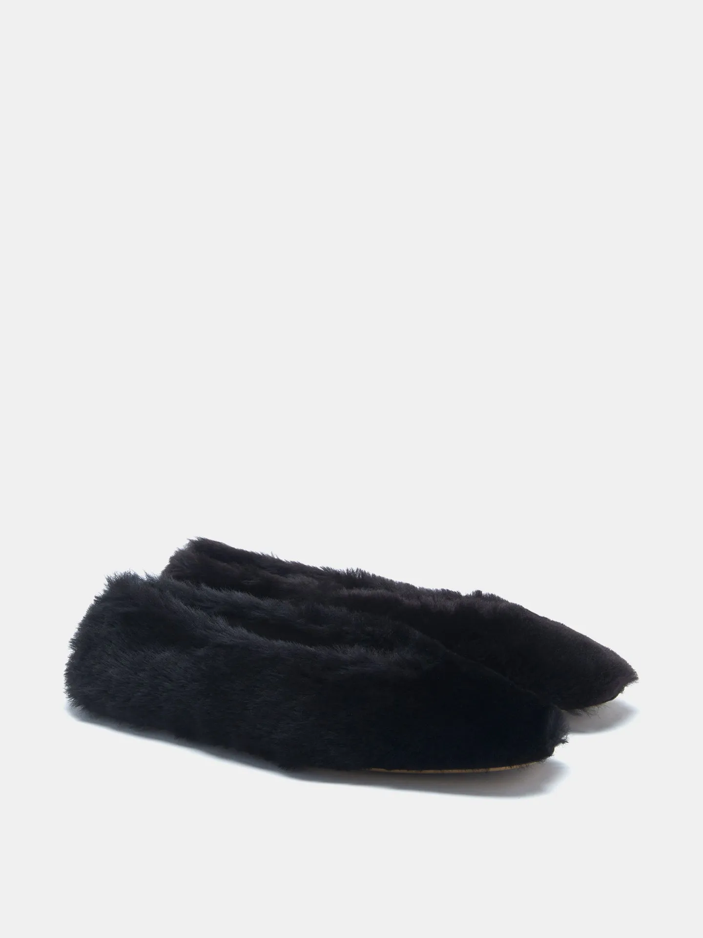 Luna Slipper / Black Shearling