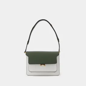 Marni  Trunk Bag Medium in White/Multi Leather