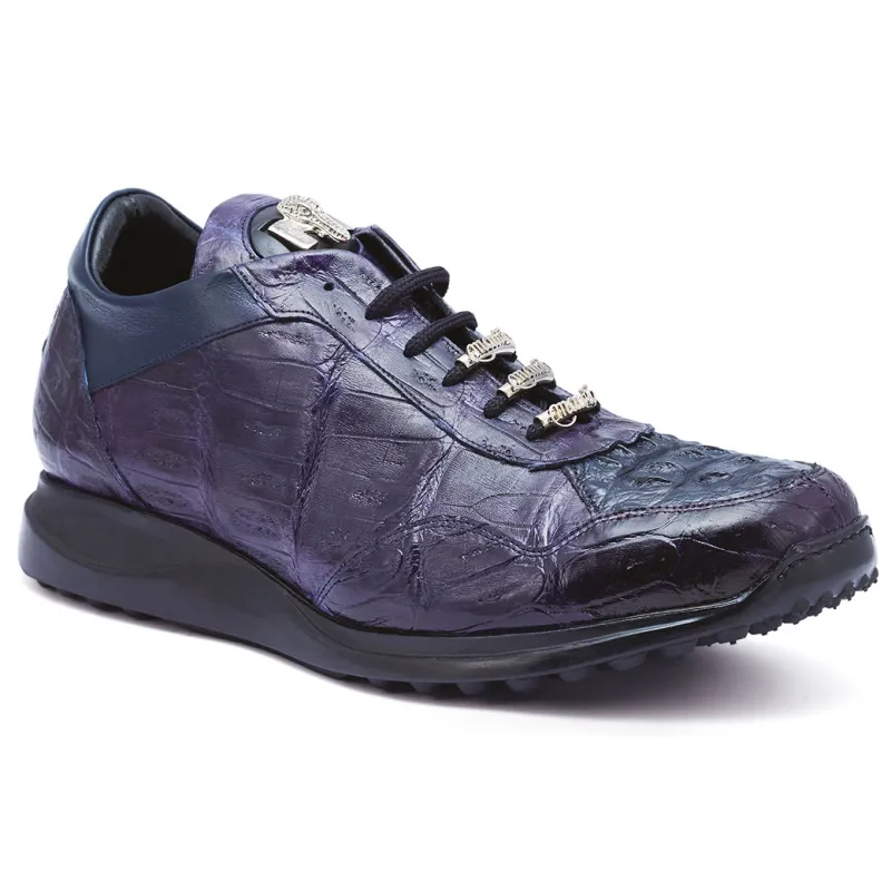 Mauri M789 Everglades Crocodile & Hornback Sneakers Wonder Blue (Special Order)