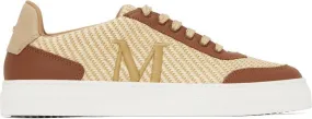 Max Mara Beige & Brown Taba Sneakers