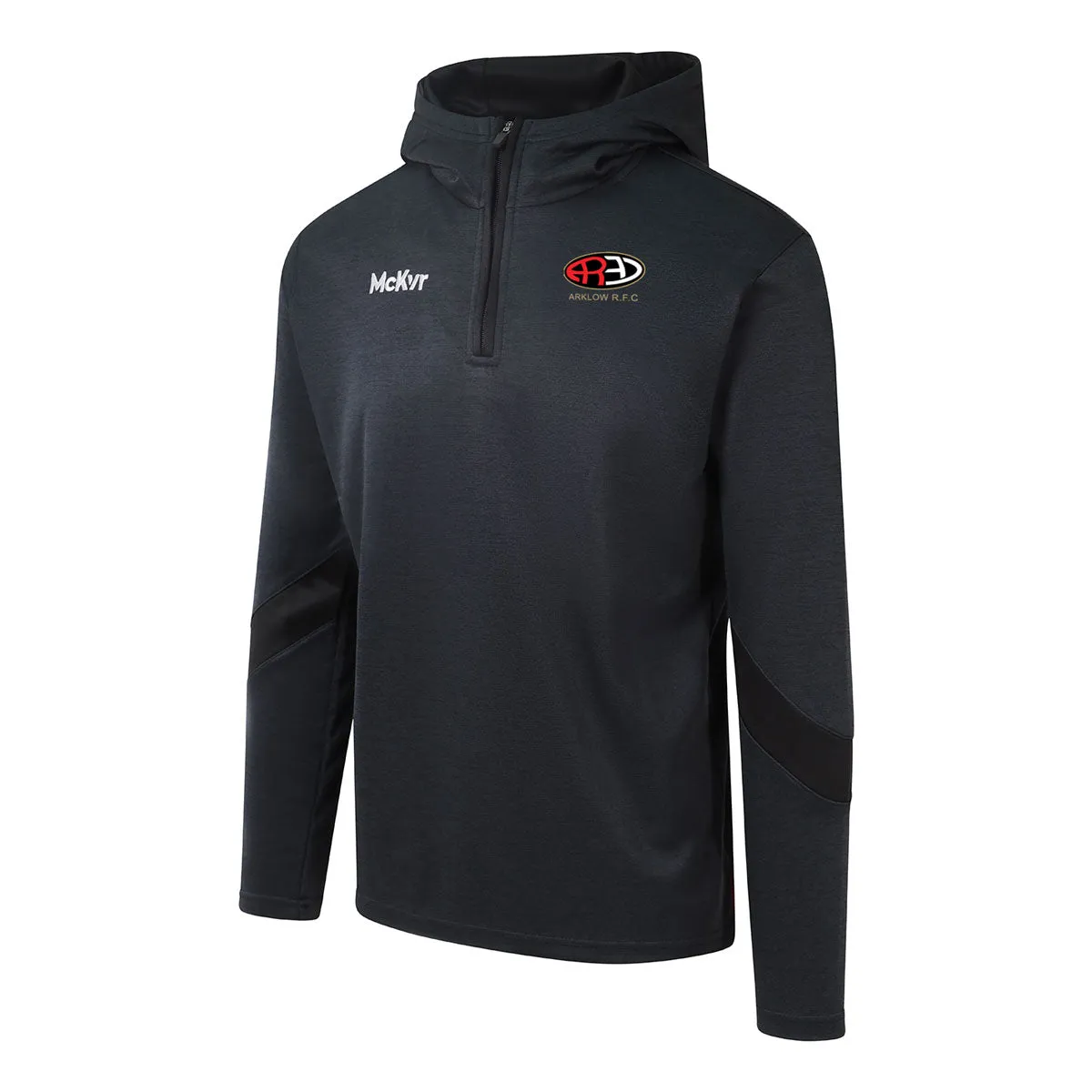 Mc Keever Arklow RFC Core 22 1/4 Zip Hoodie - Youth - Black