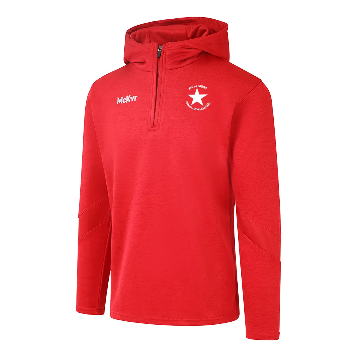 Mc Keever Bruff GAA, Limerick Core 22 1/4 Zip Hoodie - Adult - Red