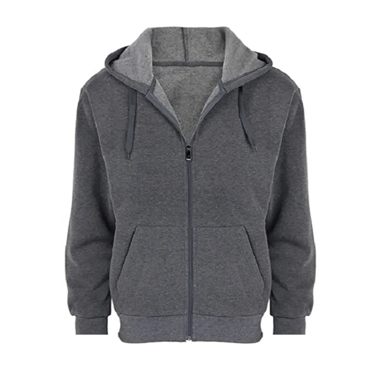 Men's Fleece Cotton Blend Full-Zip Hoodie (2-Pack) 