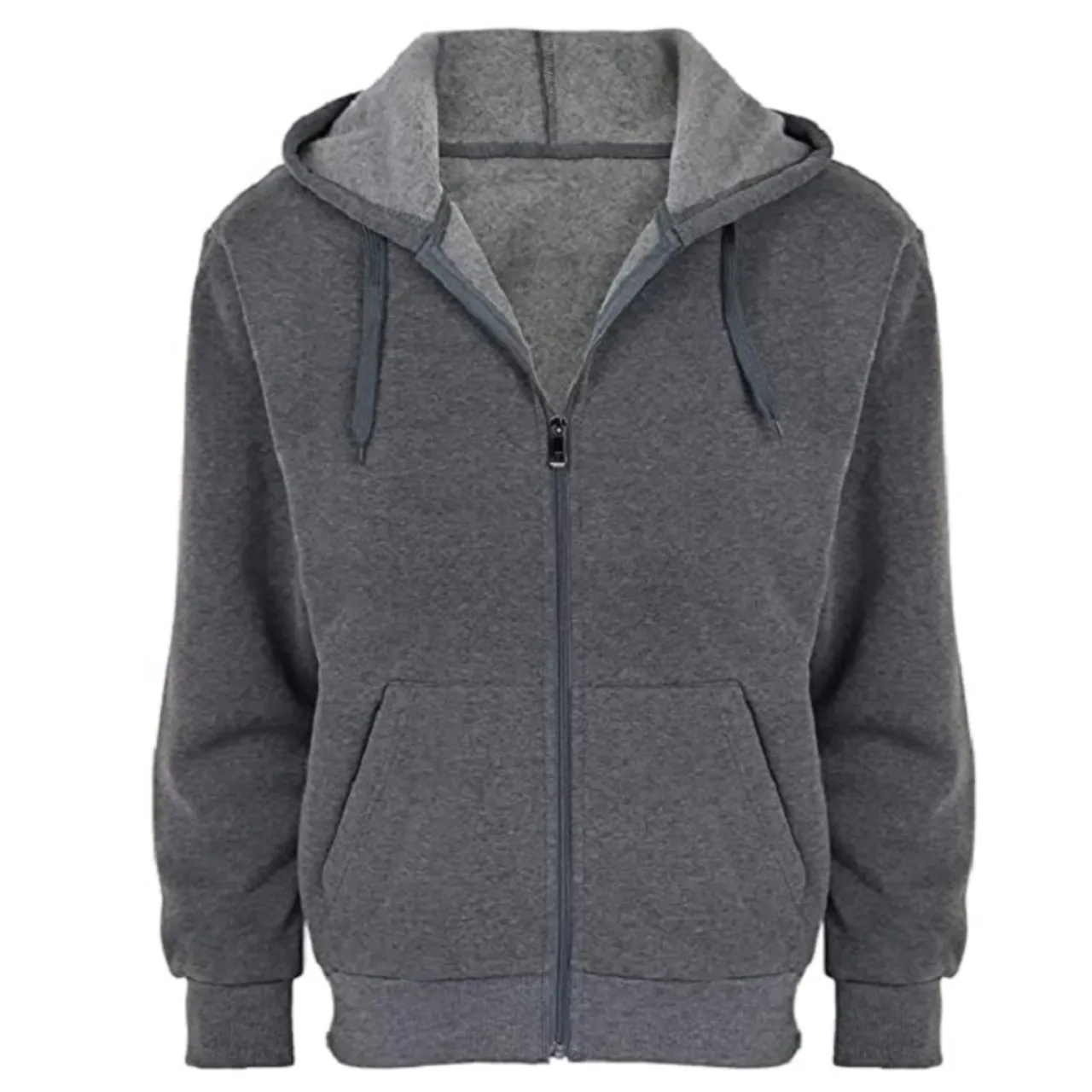 Men's Fleece Cotton Blend Full-Zip Hoodie (2-Pack) 