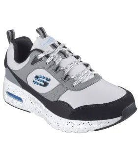 Mens court yatton suede skech-air trainers grey/multicoloured Skechers