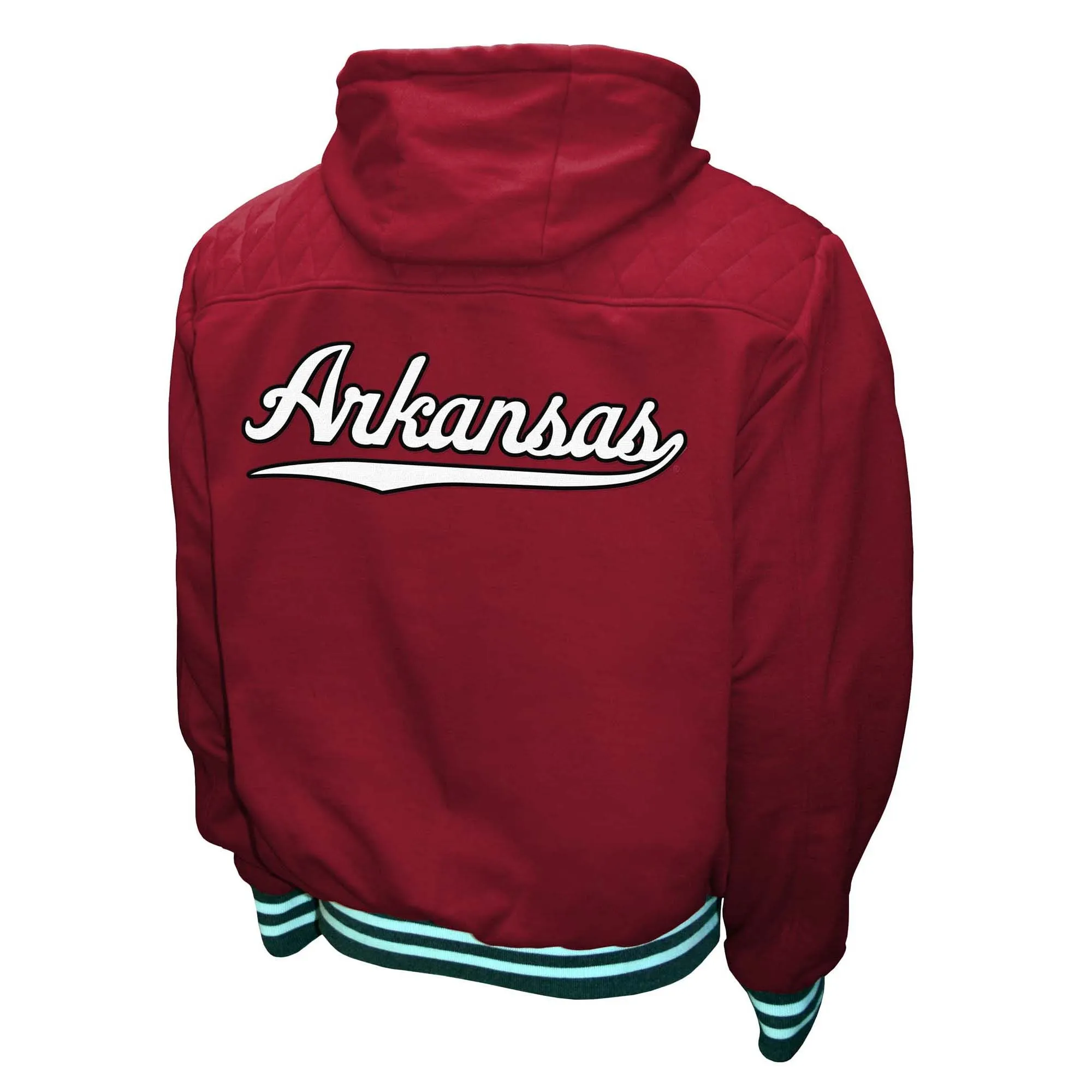 Men's Franchise Club Cardinal Arkansas Razorbacks Walk-On Full Zip Hoodie Jacket