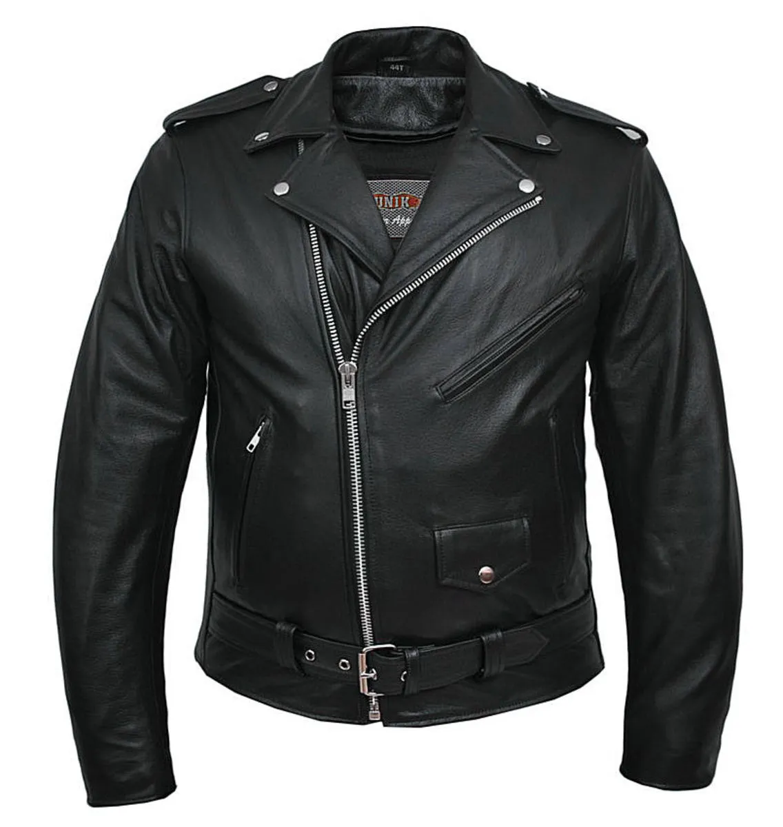 Men's leather biker jacket UNIK - 10.00  -  Metal-shop