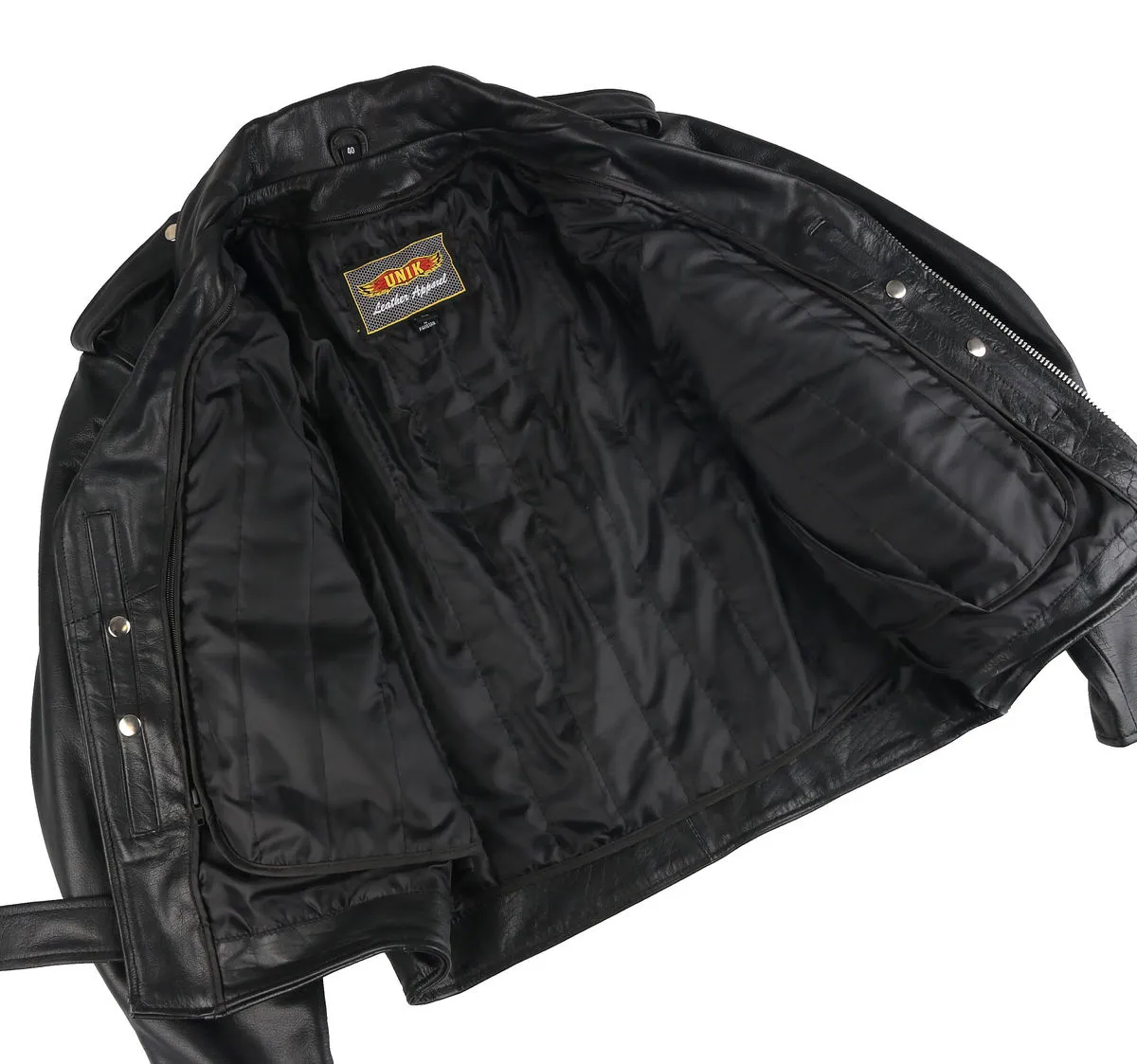 Men's leather biker jacket UNIK - 10.00  -  Metal-shop