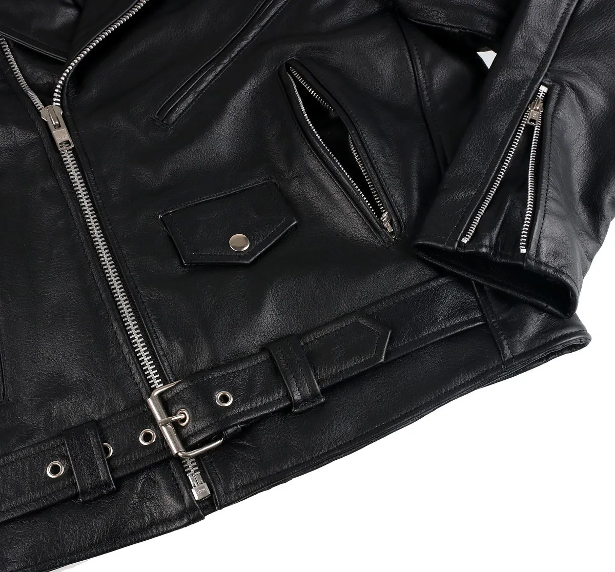 Men's leather biker jacket UNIK - 10.00  -  Metal-shop