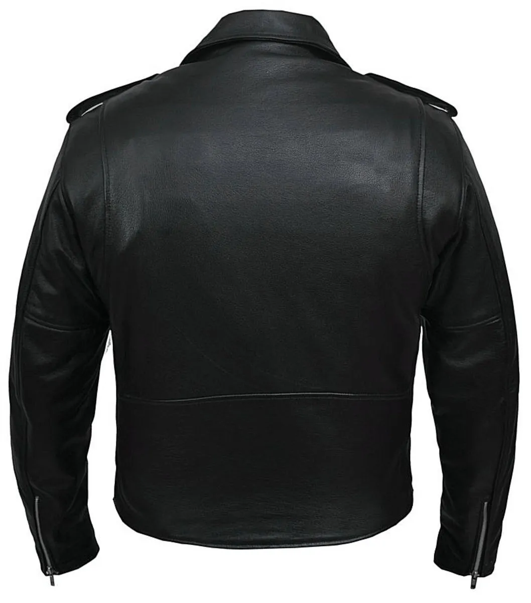 Men's leather biker jacket UNIK - 10.00  -  Metal-shop