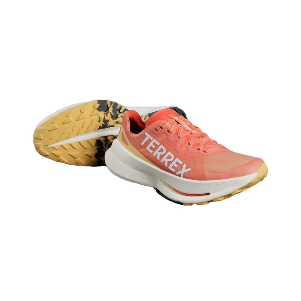 Men's Terrex Agravic Speed Ultra Trail Running Shoe - Impact Orange / Crystal White / Semi Spark - Regular (D)