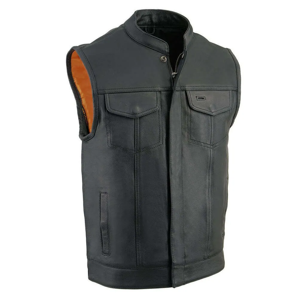 Milwaukee Leather Men's Cool-Tec Club Style Dual Closure Motorcycle Rider Vest