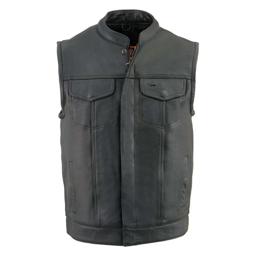 Milwaukee Leather Men's Cool-Tec Club Style Dual Closure Motorcycle Rider Vest