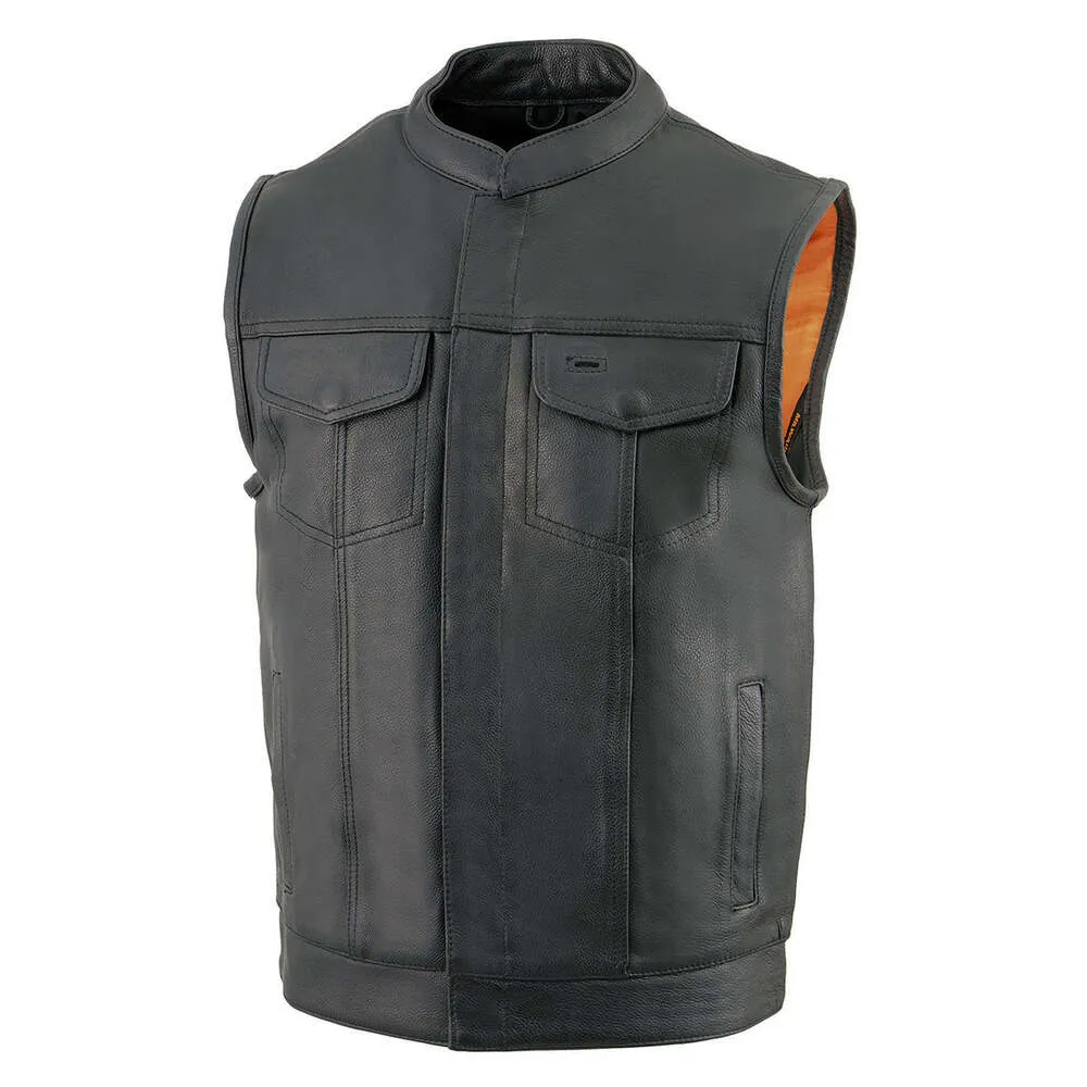 Milwaukee Leather Men's Cool-Tec Club Style Dual Closure Motorcycle Rider Vest