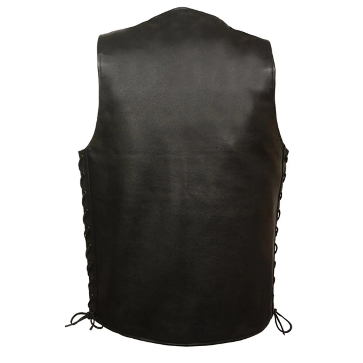 Milwaukee Leather Men's Straight Bottom Side Lace Vest