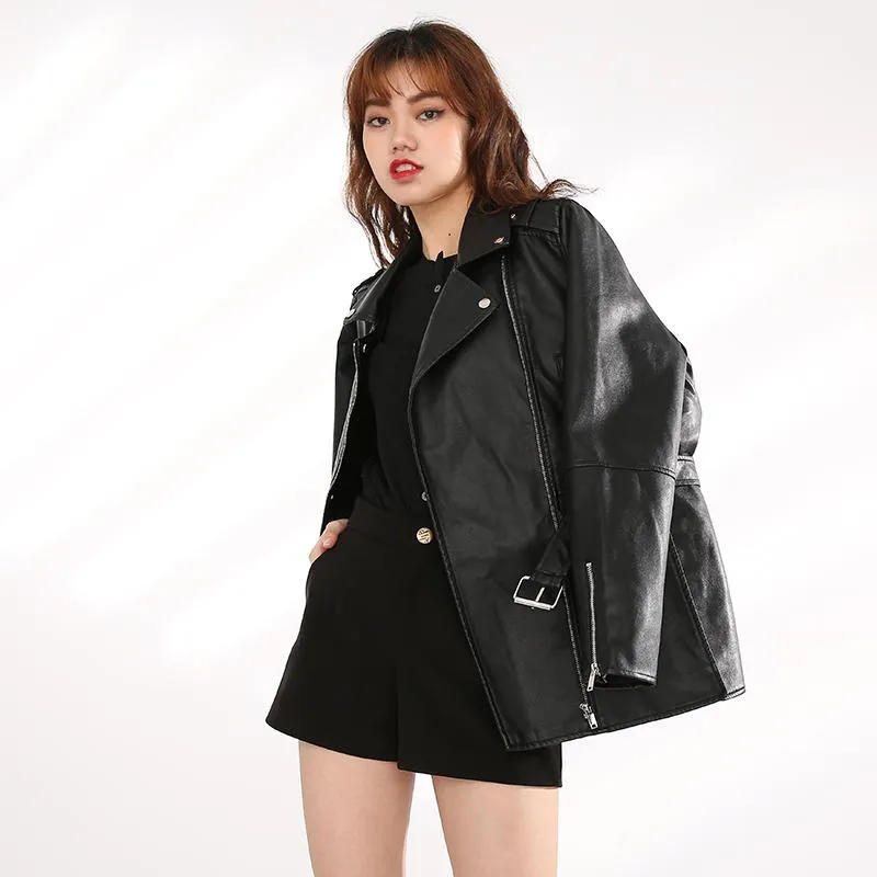 Minoru Vegan Leather Zipper Jacket