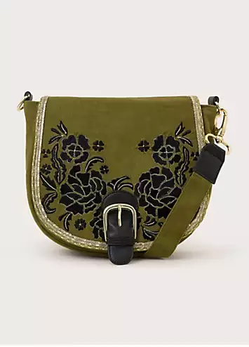 Monsoon Beth Embroidered Saddle Bag