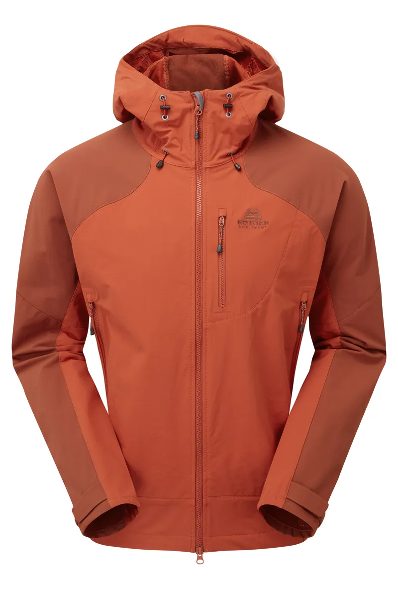 Mountain Equipment Mens Frontier Hooded Jacket - Atlas Red- Burnt Henna