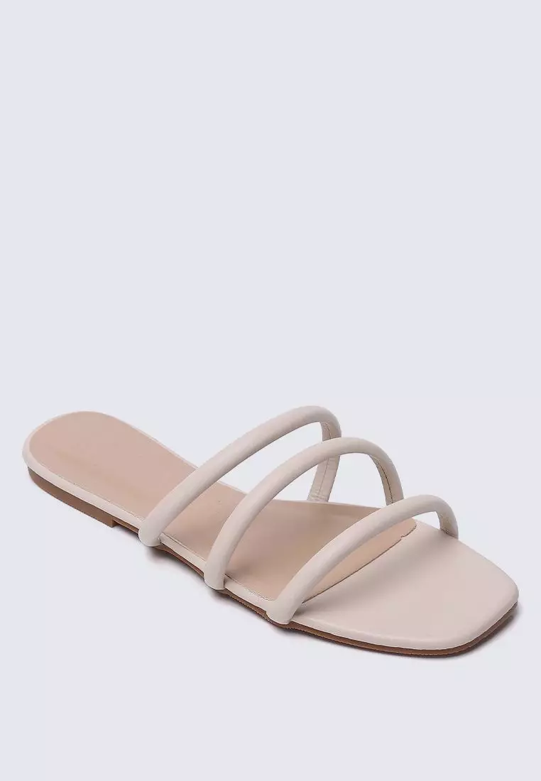 My Ballerine My Ballerine Nevaeh Comfy Sandals In Beige