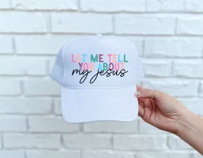 My Jesus DTF Printed White Trucker Hat