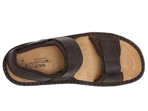 Naot Mens Arthur Sandals - Crazy Horse Leather/Hash Suede