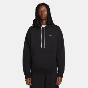 Nike Solo Swoosh Black Fleece Pullover Hoodie