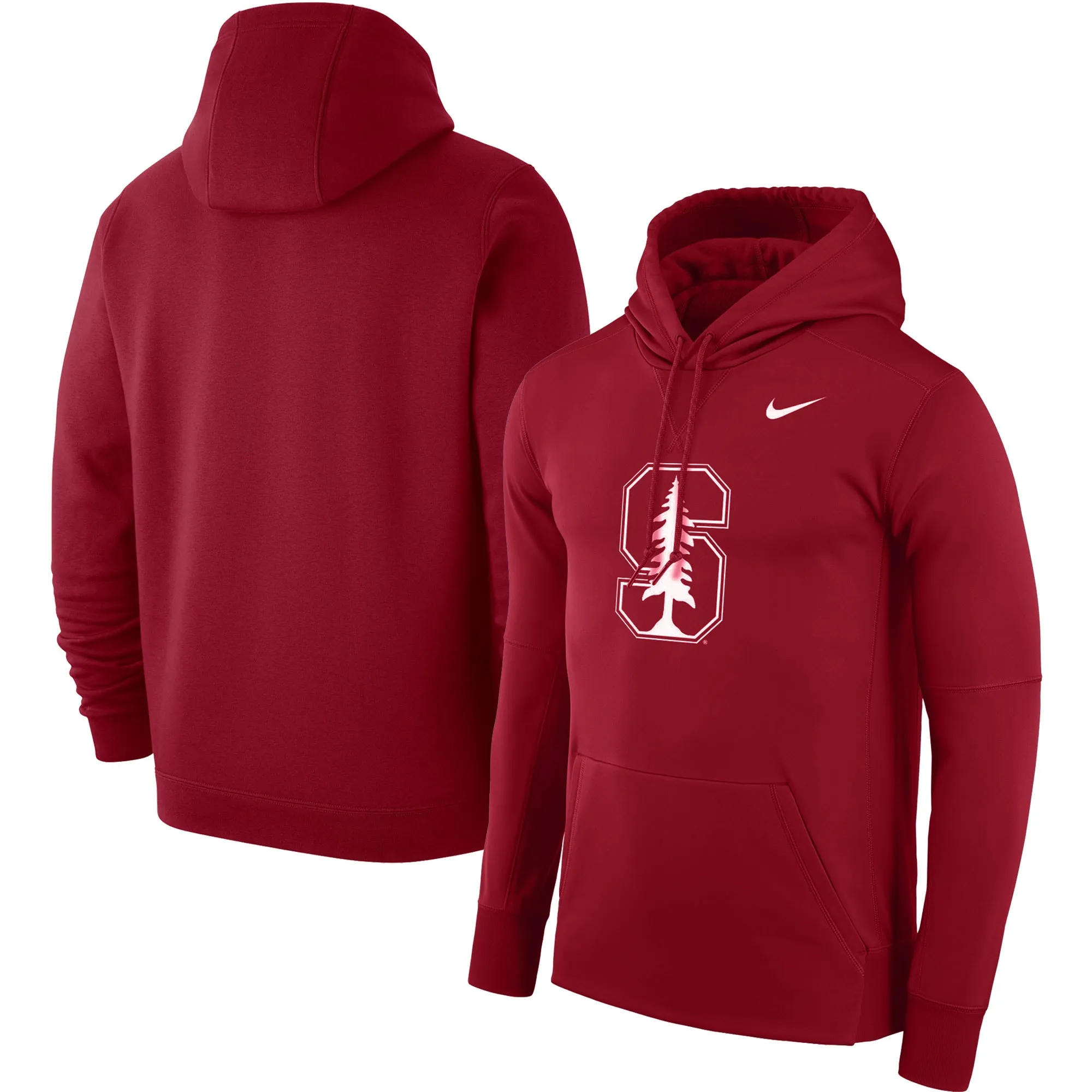 Nike Stanford Cardinal Cardinal Logo Club Pullover Hoodie