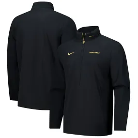 Nike Vanderbilt Commodores Black 2024 Sideline Coach Quarter-Zip Hoodie Jacket