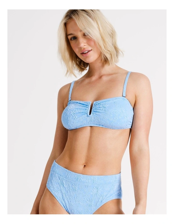 Nora Bikini Top in Sky Blue