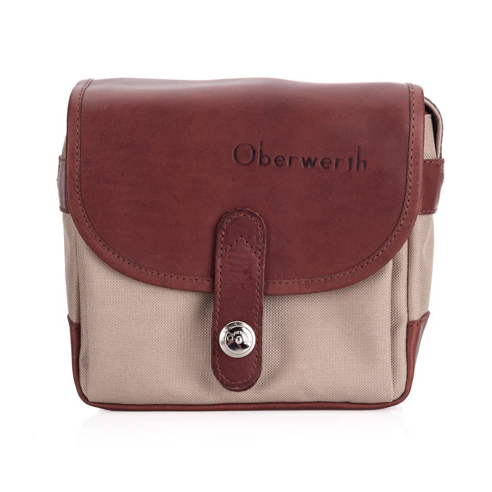 Oberwerth Bayreuth Small Photo Bag - Cordura/Leather- Beige/Light Brown