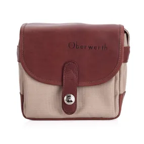 Oberwerth Bayreuth Small Photo Bag - Cordura/Leather- Beige/Light Brown