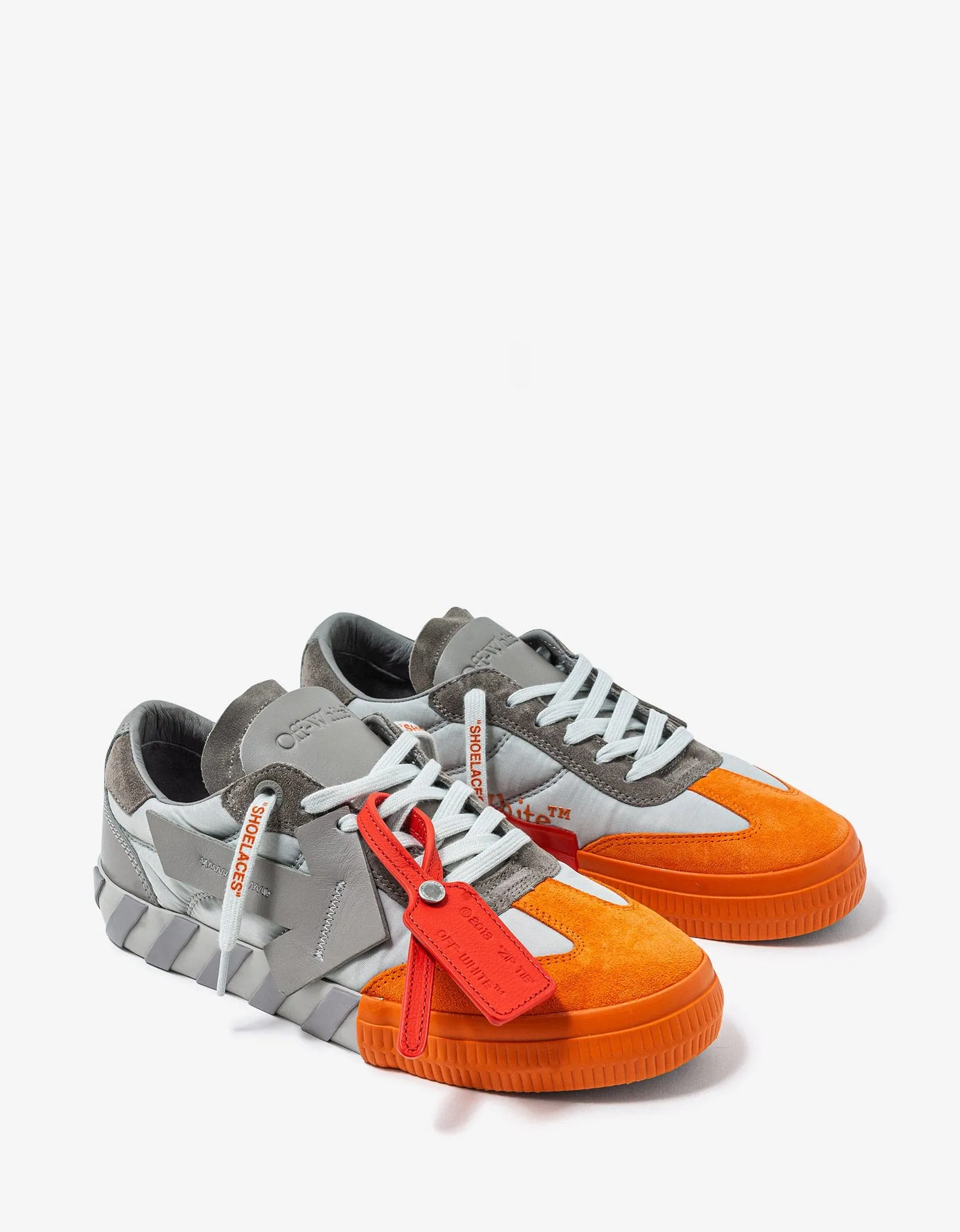 Off-White Floating Arrow Grey & Orange Trainers