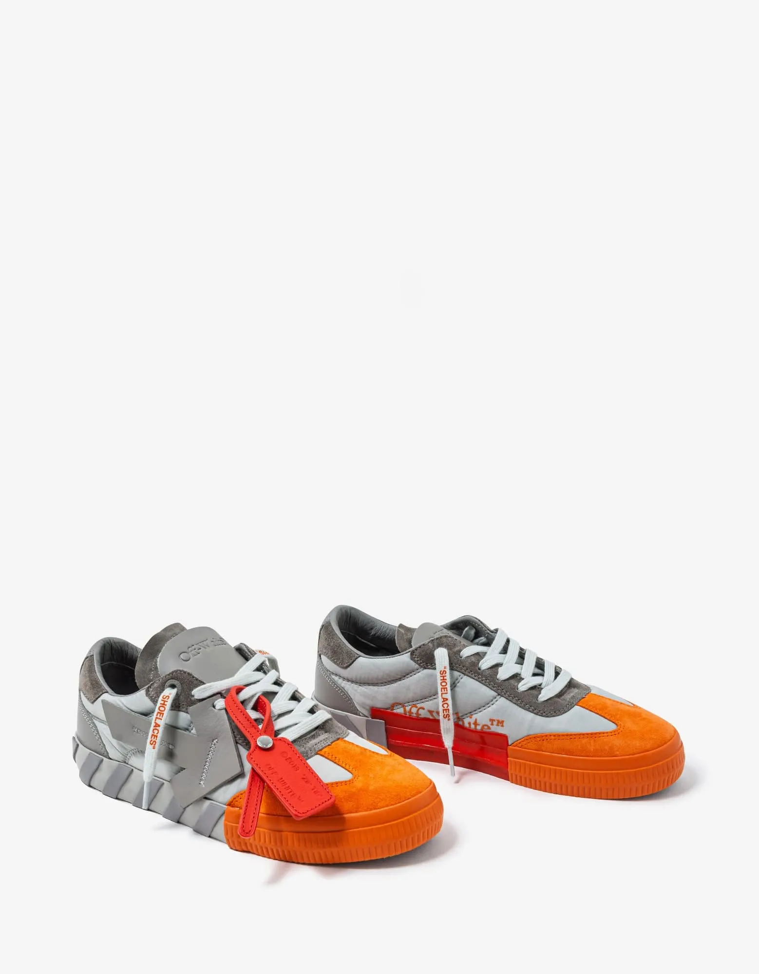 Off-White Floating Arrow Grey & Orange Trainers