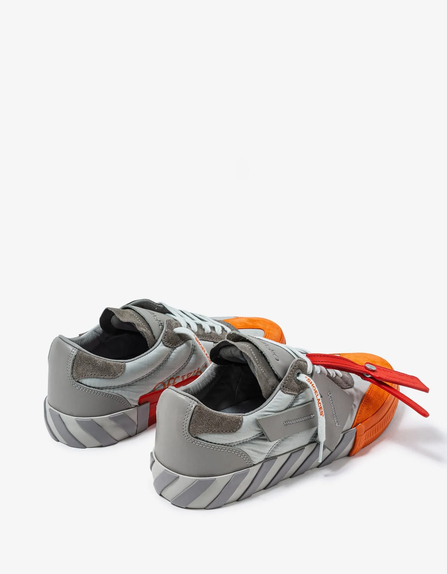 Off-White Floating Arrow Grey & Orange Trainers