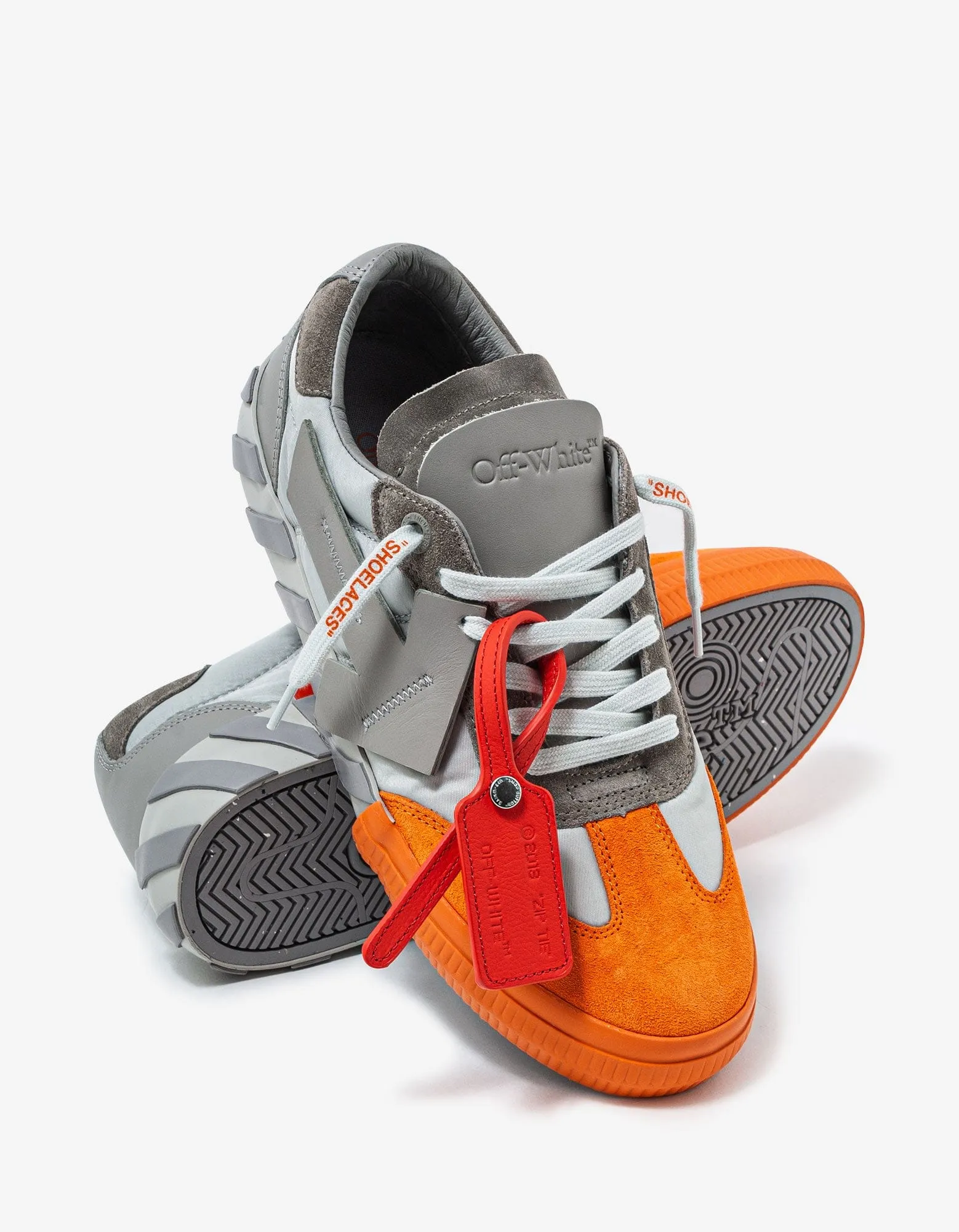 Off-White Floating Arrow Grey & Orange Trainers