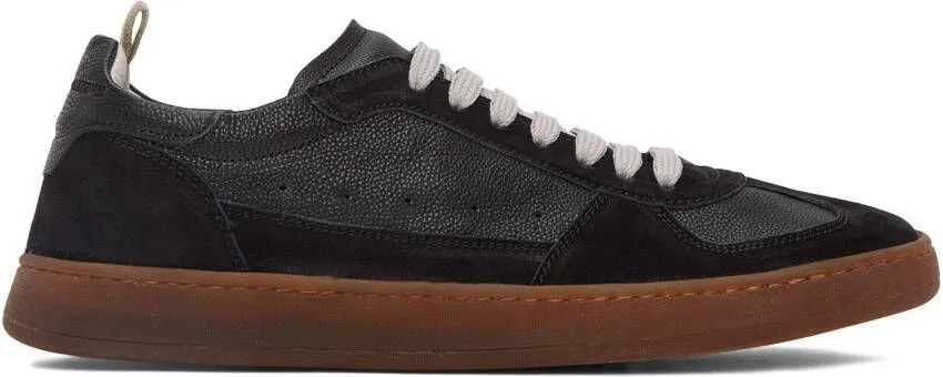 Officine Creative Black Kadett 001 Sneakers