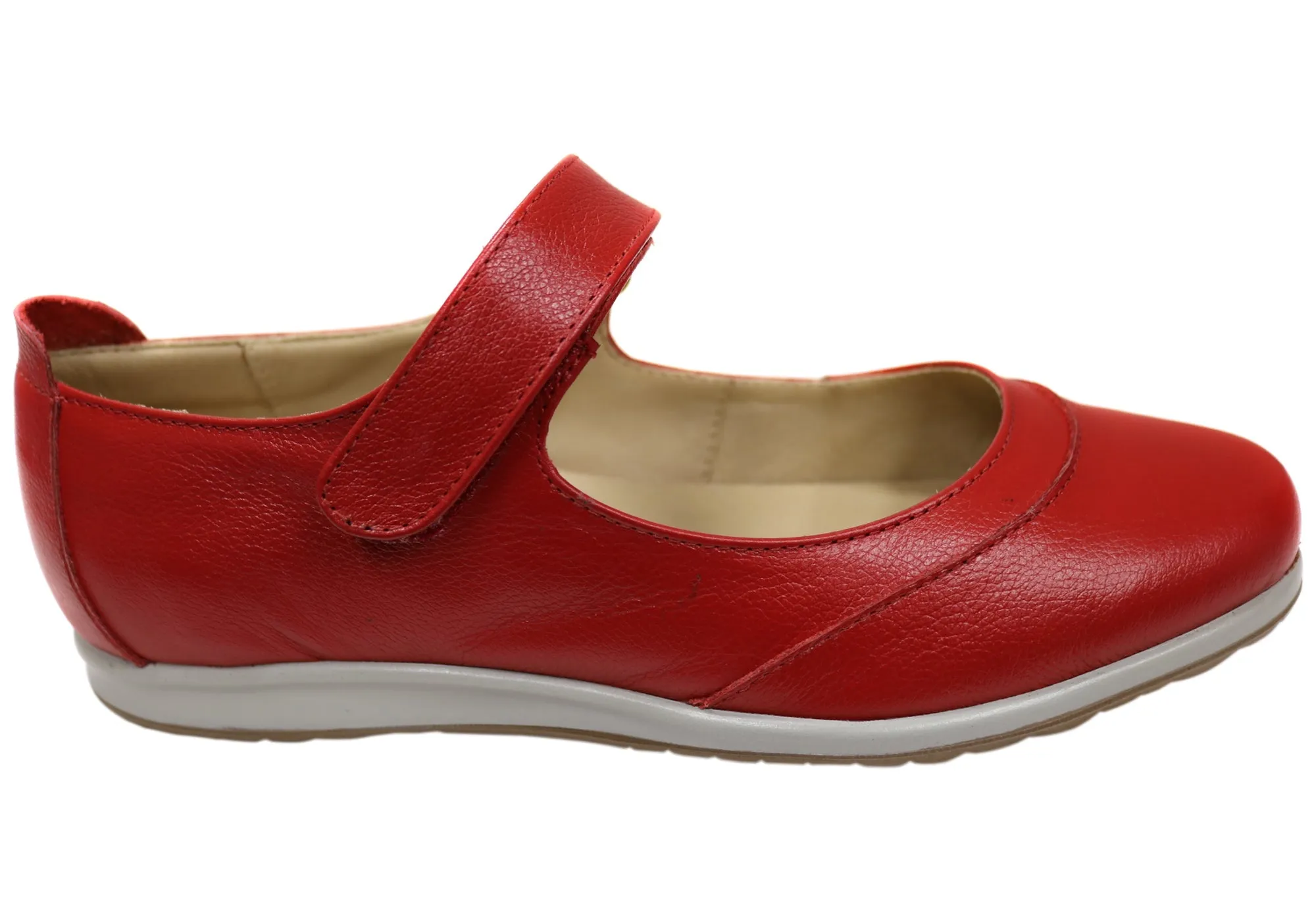 Opananken Trixy Womens Comfortable Brazilian Leather Mary Jane Shoes