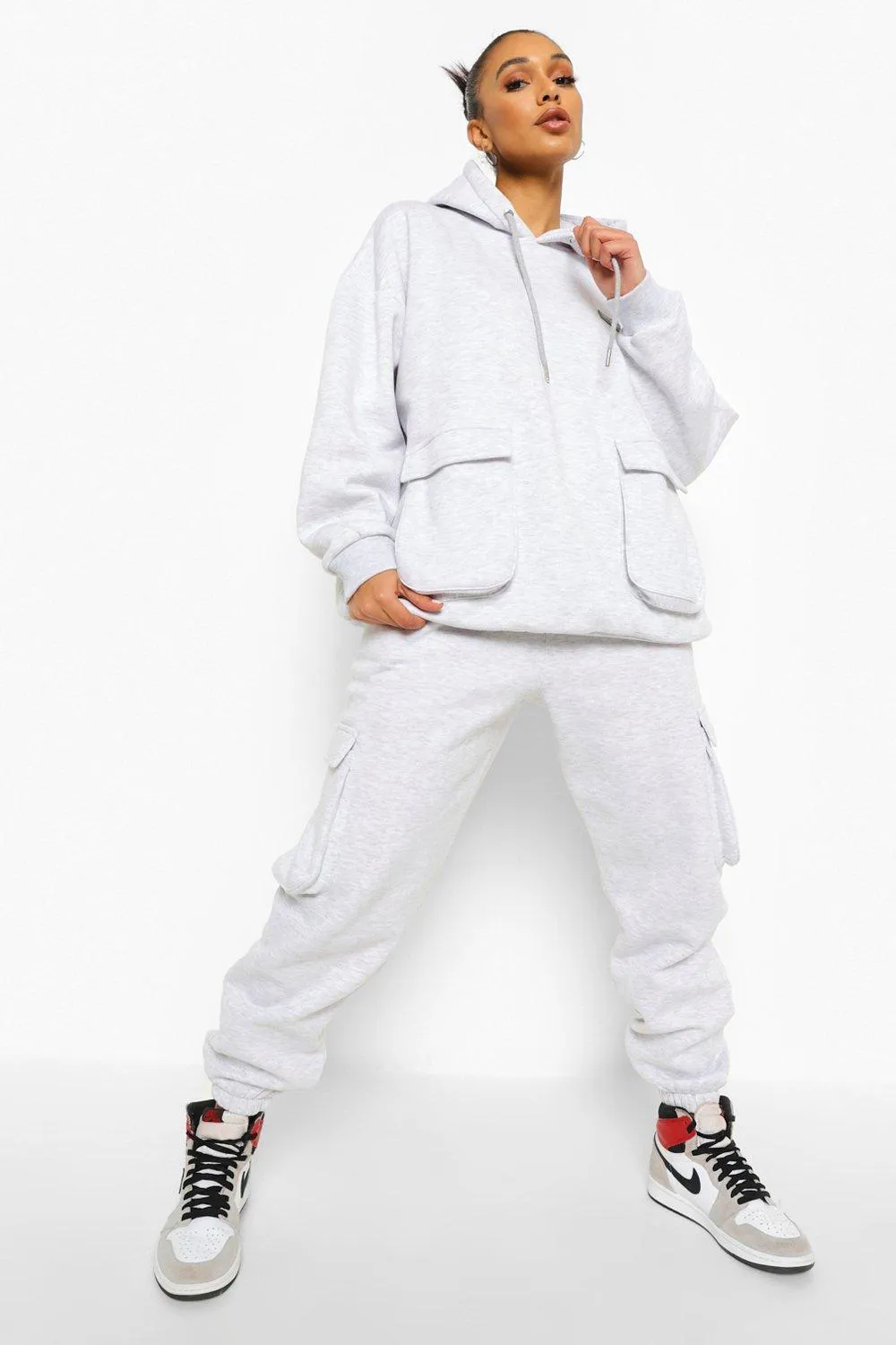 Oversized Cargo Hooded Tracksuit