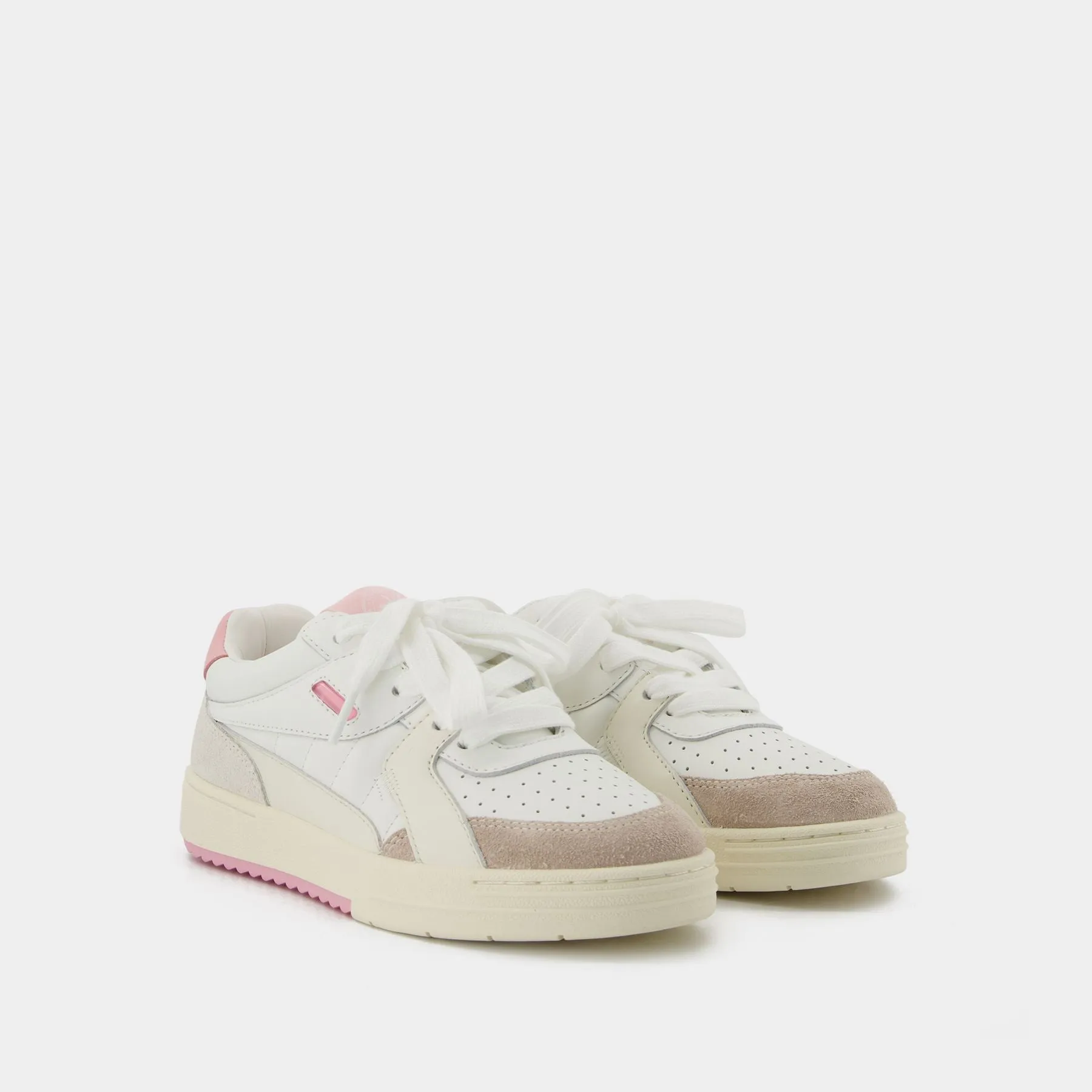 Palm Angels  Palm University Sneakers - Palm Angels - White/Pink - Leather