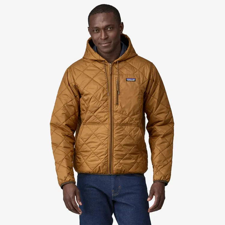 Patagonia Men's Diamond Quilted Bomber Hoody - Shelter Brown