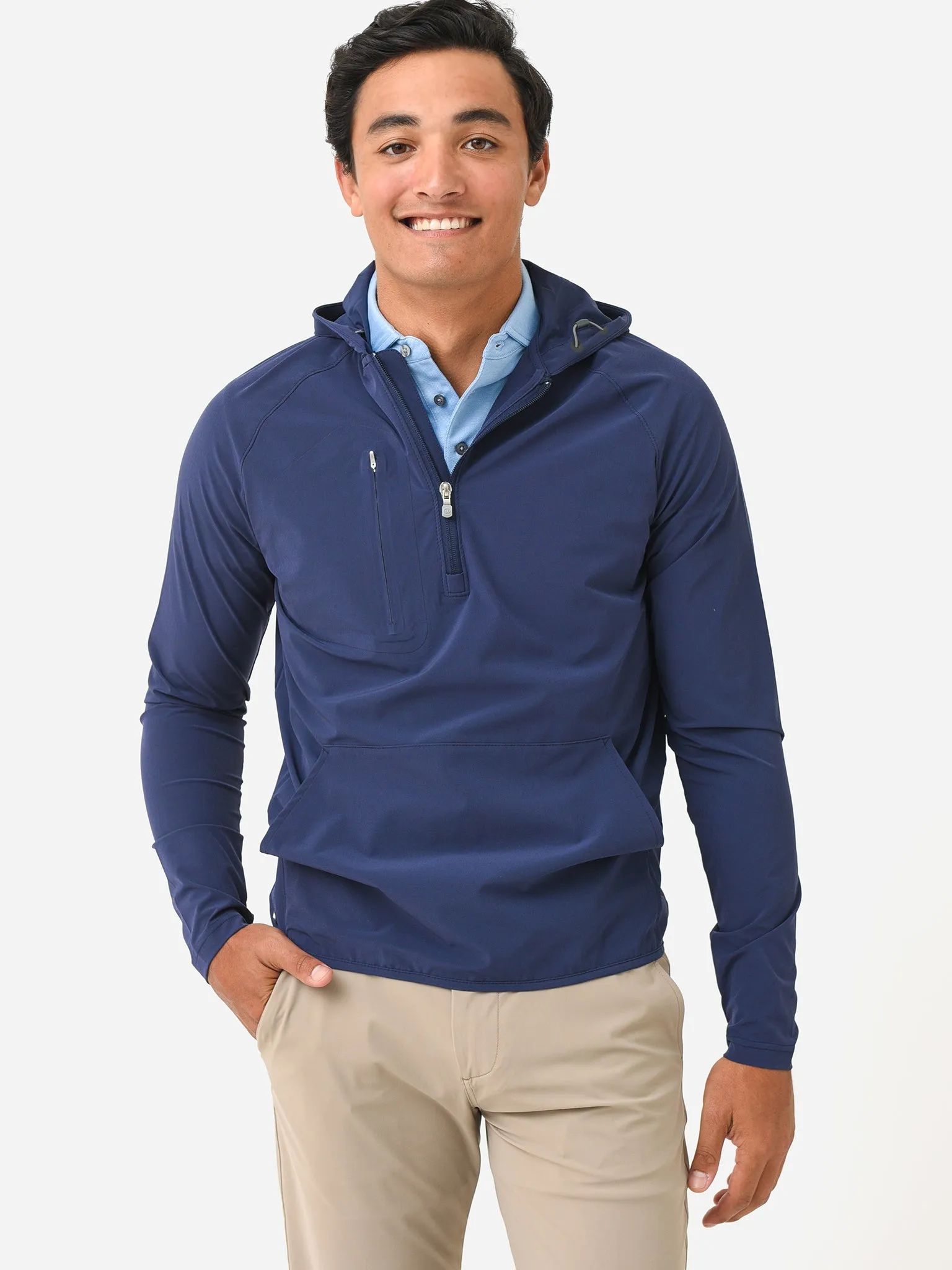     PETER MILLAR  Crown Crafted Men's Flex Adapt Half-Zip Hoodie    