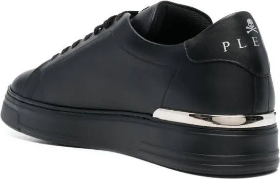 Philipp Plein Hexagon low-top leather sneakers Black